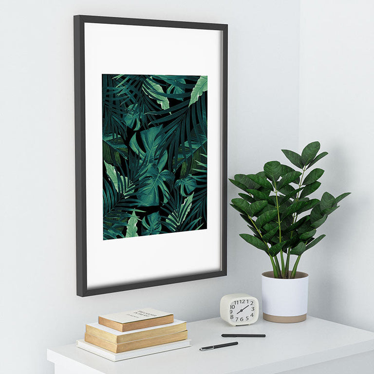 Tropical Jungle Night 1 Recessed Framing Rectangle
