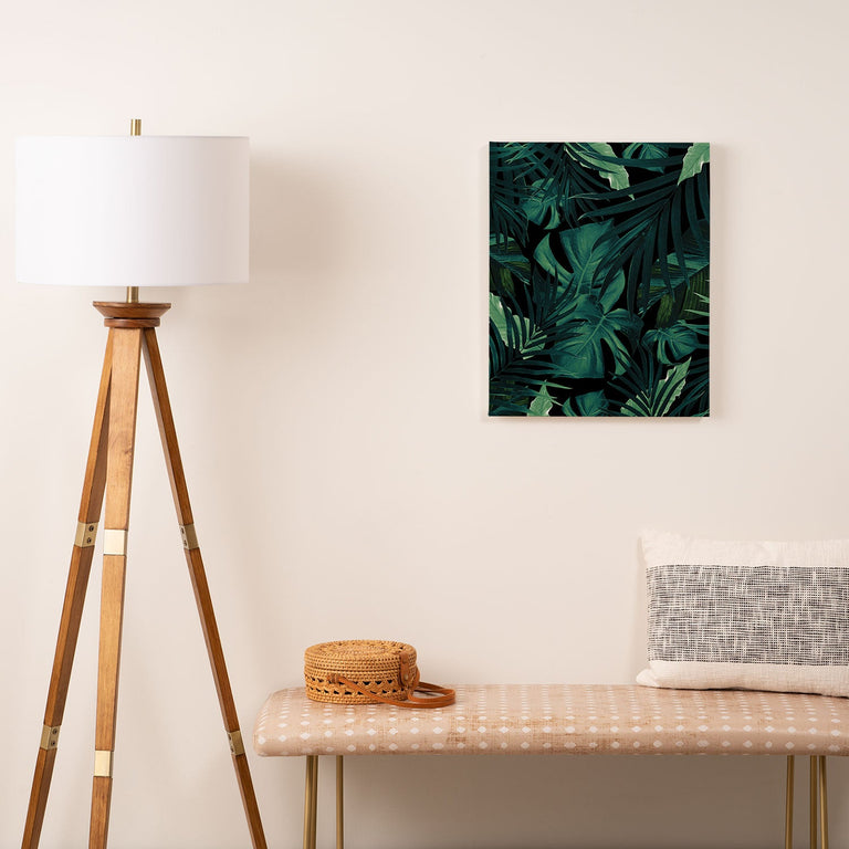 Tropical Jungle Night 1 Art Canvas