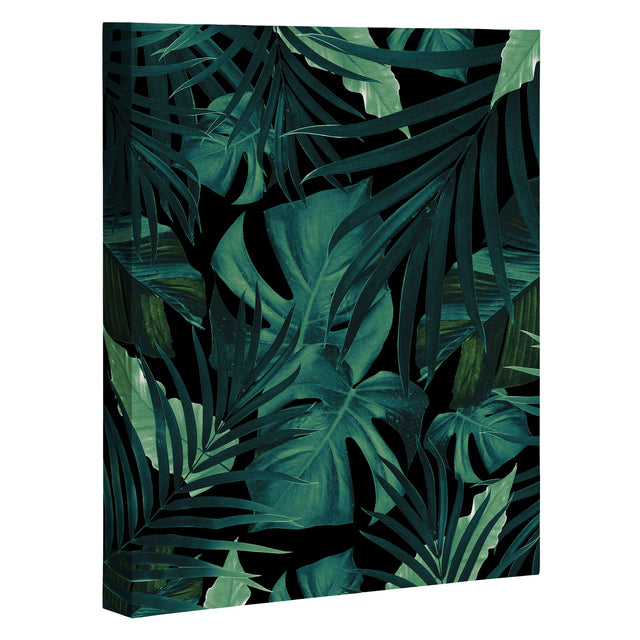 Tropical Jungle Night 1 Art Canvas