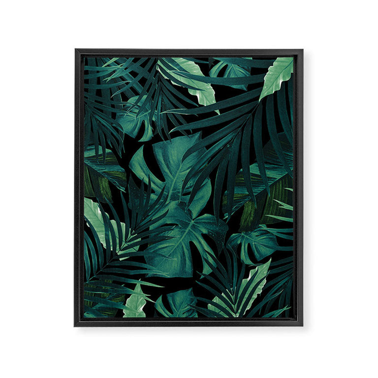 Tropical Jungle Night 1 Art Canvas