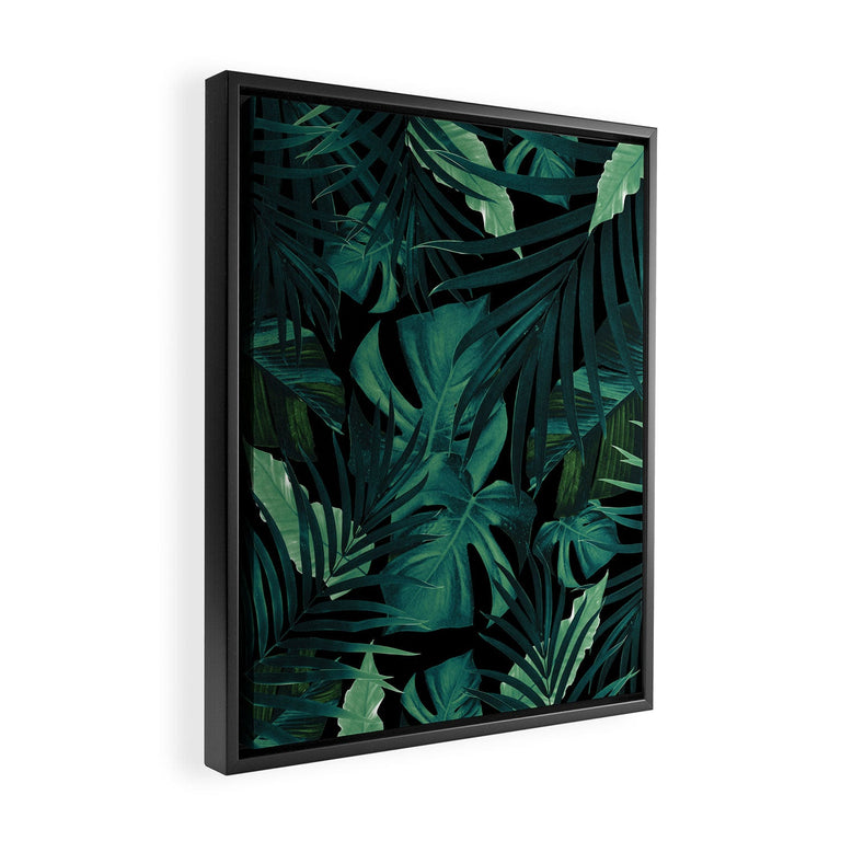 Tropical Jungle Night 1 Art Canvas