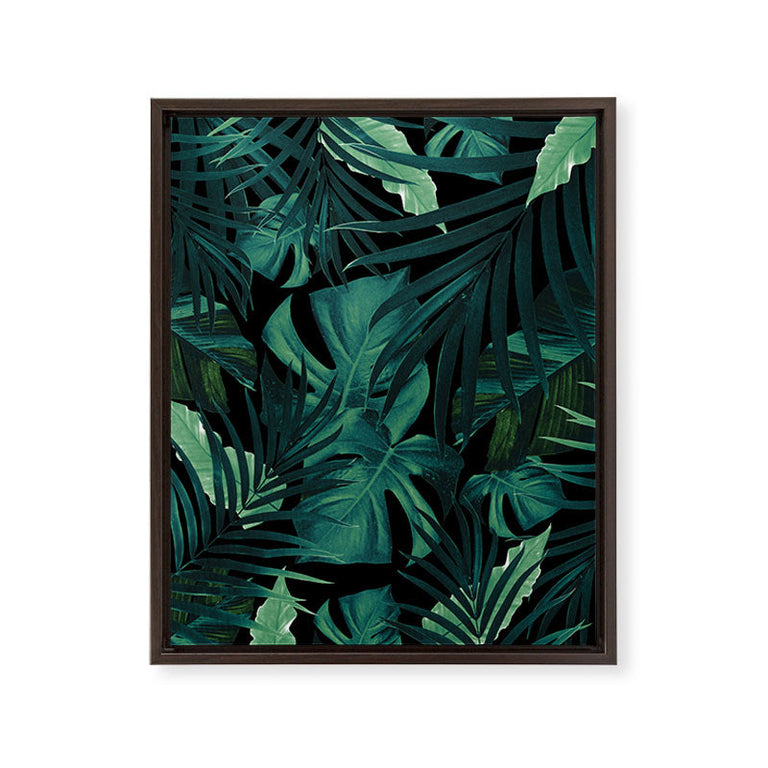 Tropical Jungle Night 1 Art Canvas