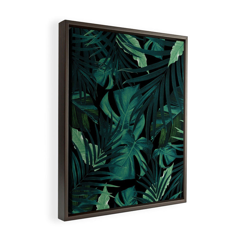 Tropical Jungle Night 1 Art Canvas