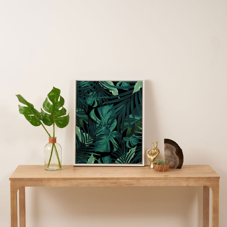 Tropical Jungle Night 1 Art Canvas