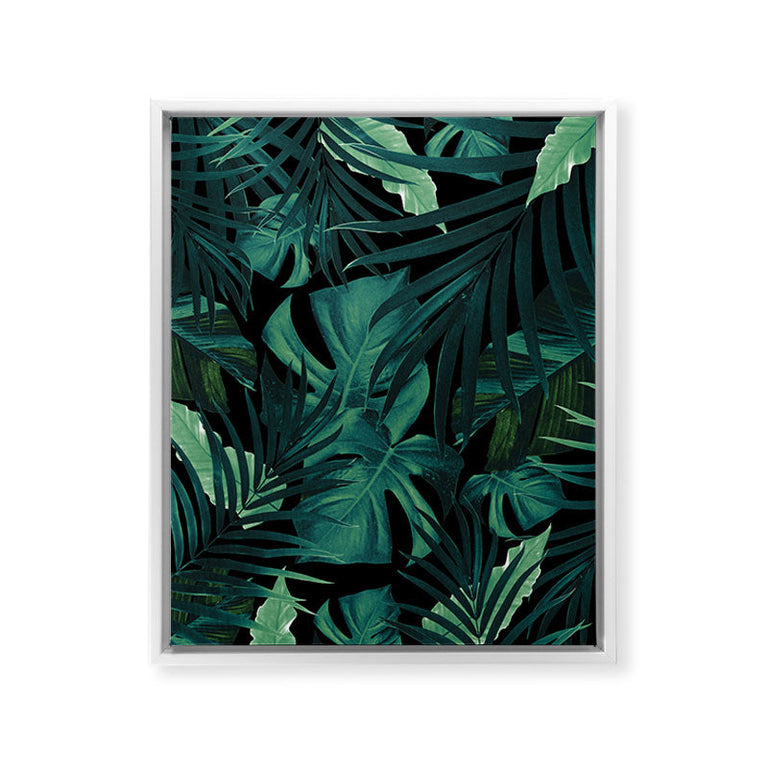 Tropical Jungle Night 1 Art Canvas