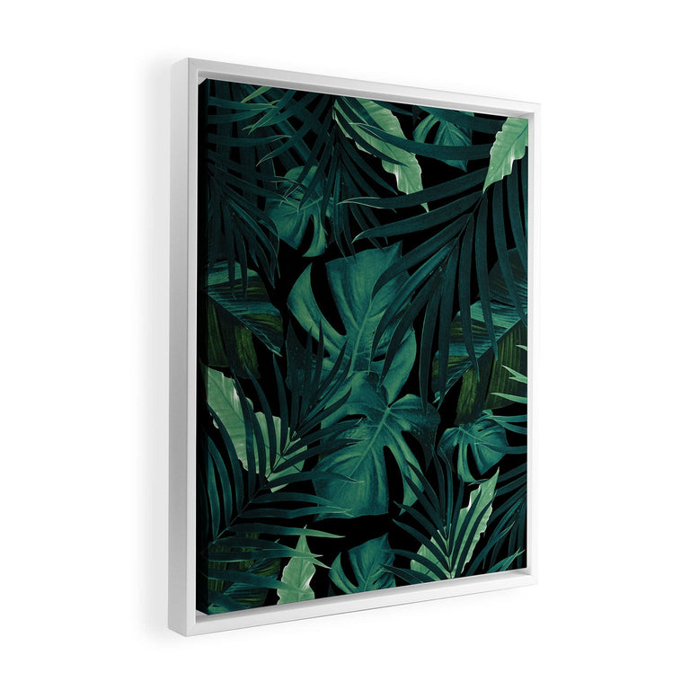 Tropical Jungle Night 1 Art Canvas
