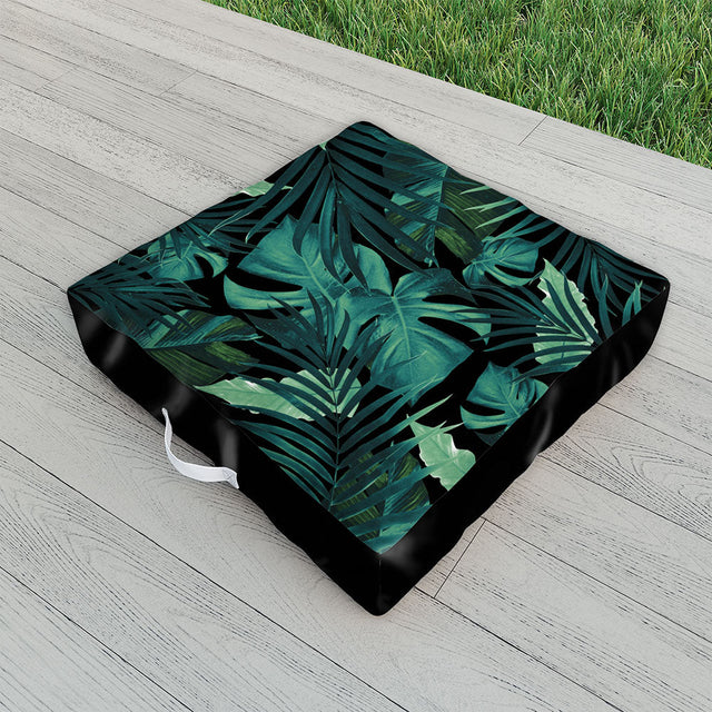 Tropical Jungle Night 1 Outdoor Floor Cushion