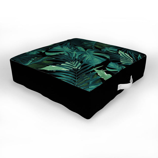 Tropical Jungle Night 1 Outdoor Floor Cushion