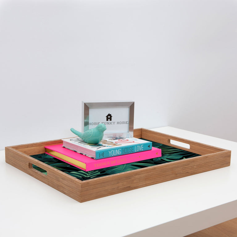 TROPICAL JUNGLE NIGHT 1 RECTANGULAR TRAY