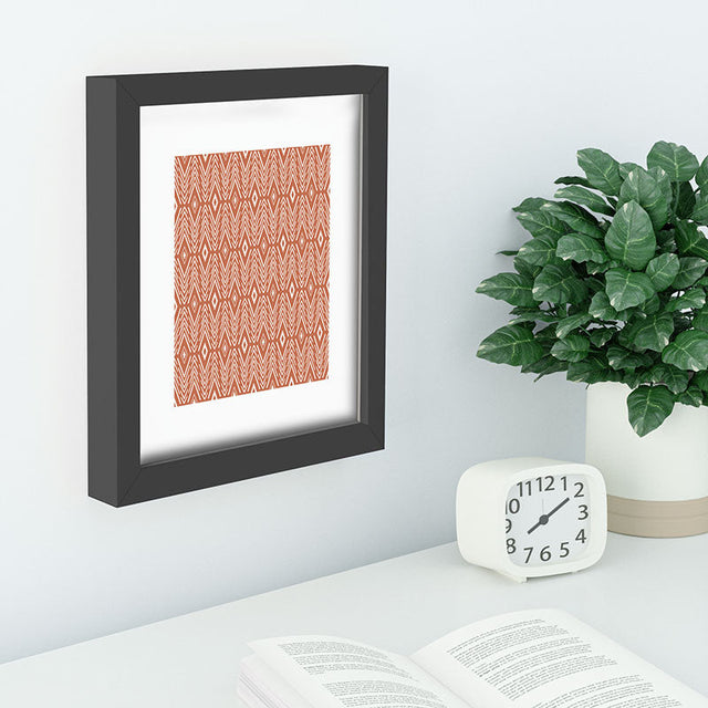 Bohemian Diamonds Clay Recessed Framing Rectangle