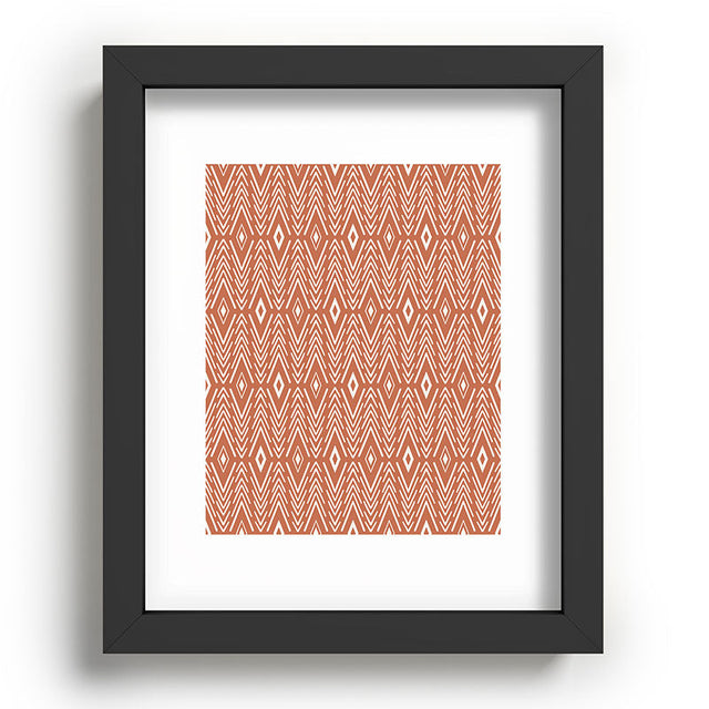 Bohemian Diamonds Clay Recessed Framing Rectangle