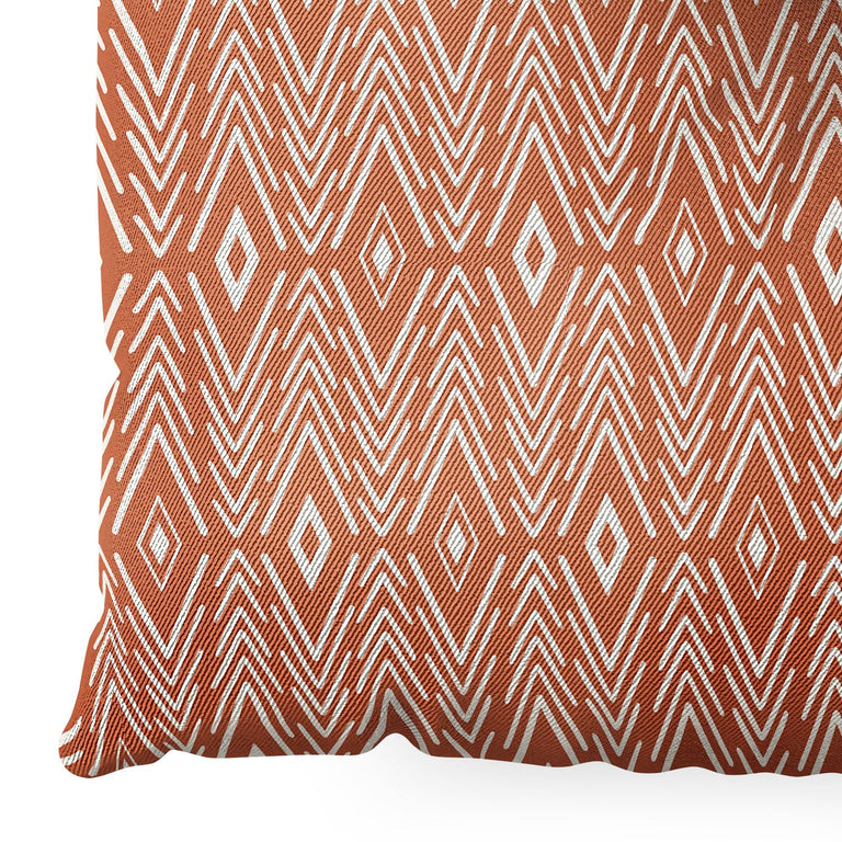 Bohemian Diamonds Clay Floor Pillow Square