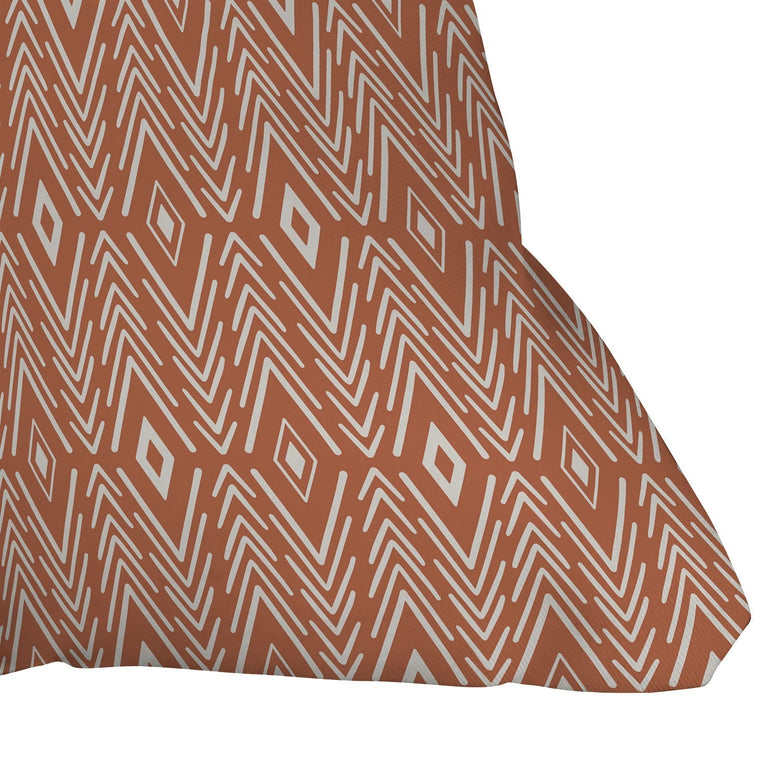 BOHEMIAN DIAMONDS CLAY THROW PILLOW
