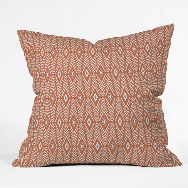 BOHEMIAN DIAMONDS CLAY THROW PILLOW