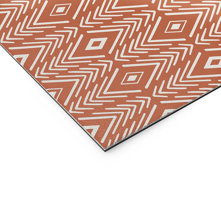 Bohemian Diamonds Clay Welcome Mat