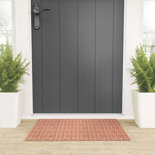 Bohemian Diamonds Clay Welcome Mat