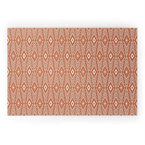 Bohemian Diamonds Clay Welcome Mat