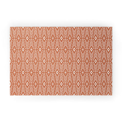 Bohemian Diamonds Clay Welcome Mat