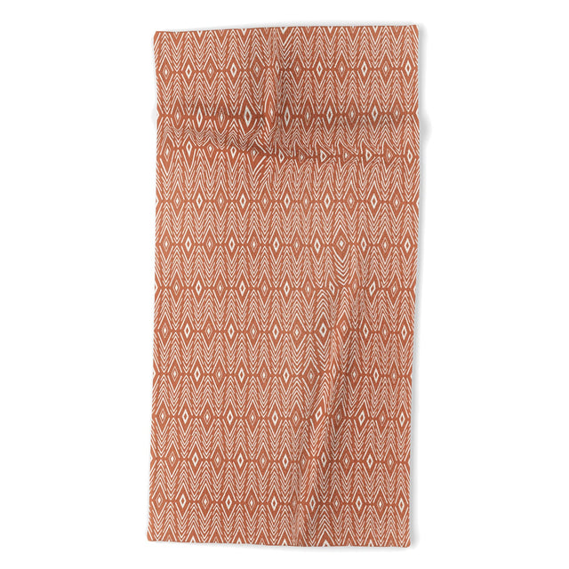 Bohemian Diamonds Clay Beach Towel