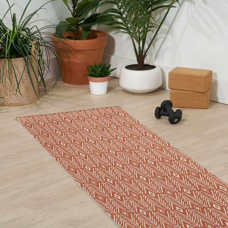 Bohemian Diamonds Clay Yoga Mat