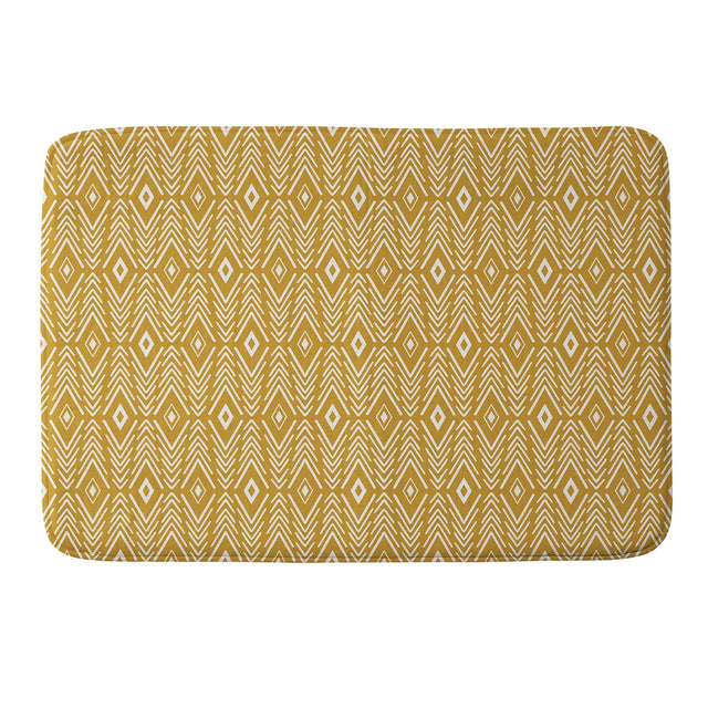 AVENIE BOHEMIAN DIAMONDS HONEY MEMORY FOAM BATH MAT