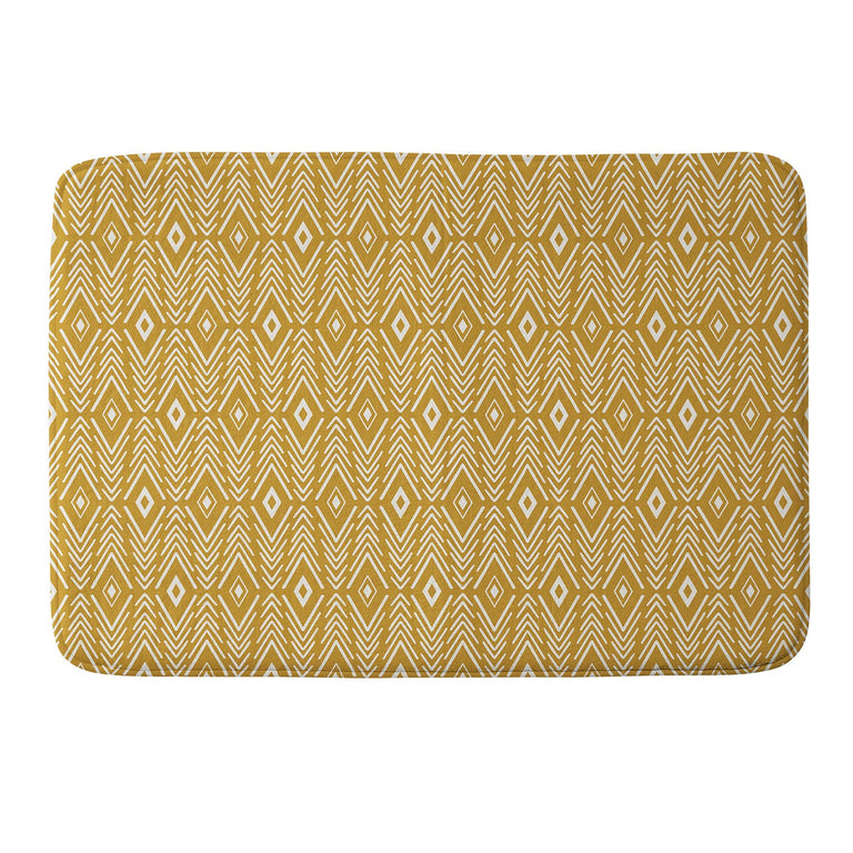 AVENIE BOHEMIAN DIAMONDS HONEY MEMORY FOAM BATH MAT