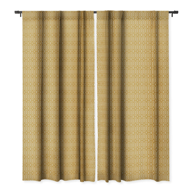 BOHEMIAN DIAMONDS HONEY BLACKOUT WINDOW CURTAIN
