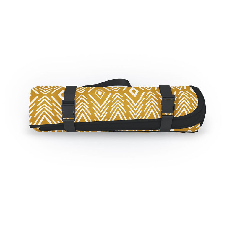 Bohemian Diamonds Honey Picnic Blanket