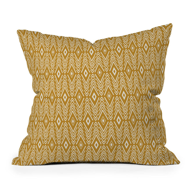 BOHEMIAN DIAMONDS HONEY THROW PILLOW