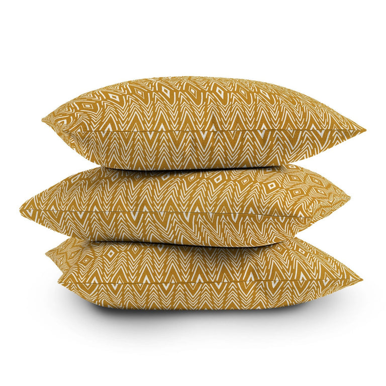 BOHEMIAN DIAMONDS HONEY THROW PILLOW