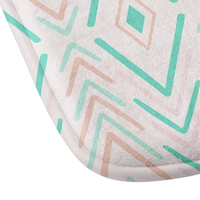 AVENIE BOHEMIAN DIAMONDS MINT MEMORY FOAM BATH MAT