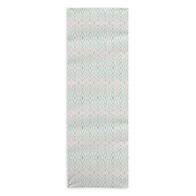 Bohemian Diamonds Mint Yoga Towel