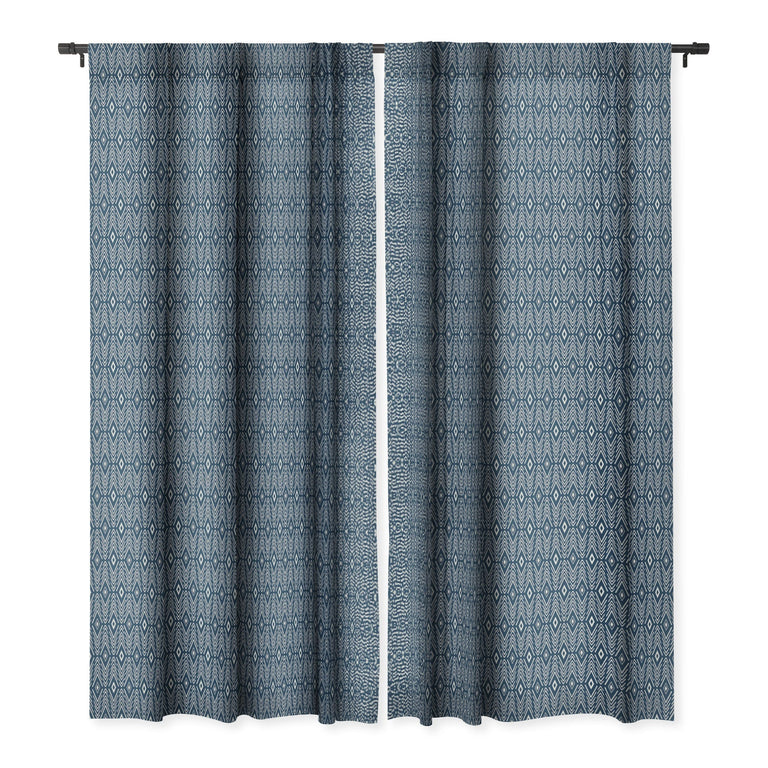 BOHEMIAN DIAMONDS NAVY BLACKOUT WINDOW CURTAIN