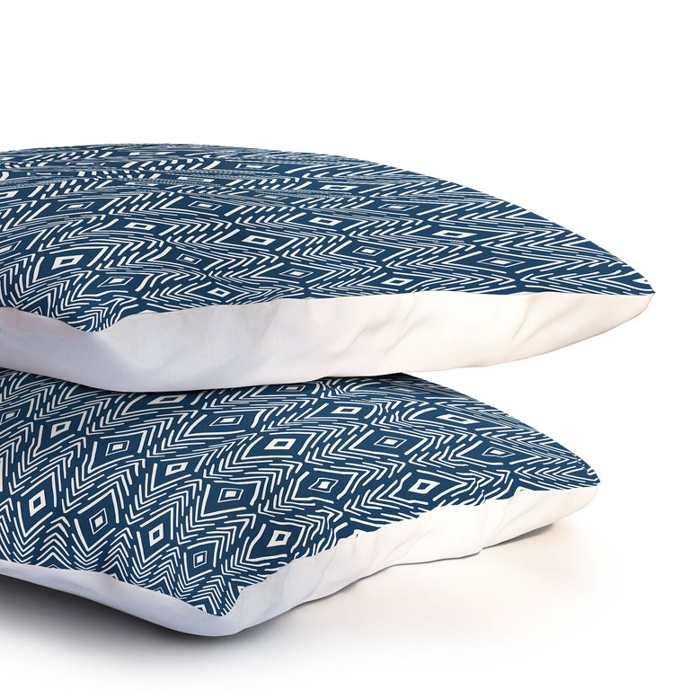 BOHEMIAN DIAMONDS NAVY PILLOW SHAMS