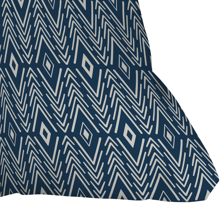BOHEMIAN DIAMONDS NAVY THROW PILLOW