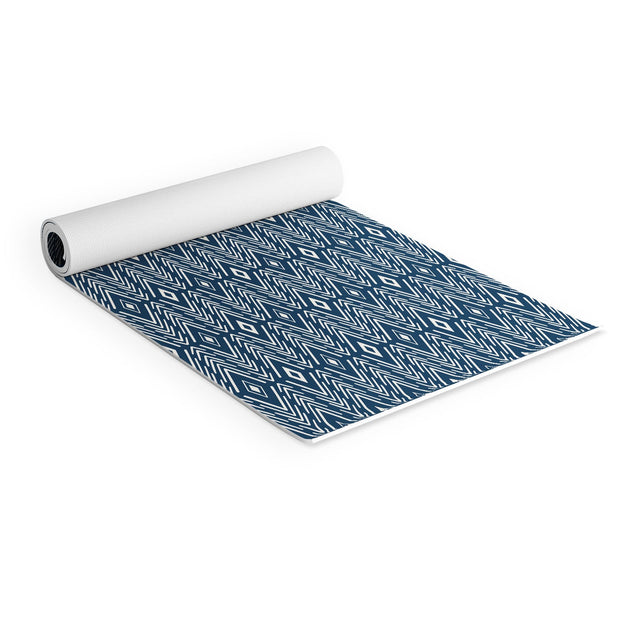 Bohemian Diamonds Navy Yoga Mat