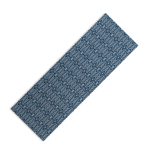 Bohemian Diamonds Navy Yoga Mat