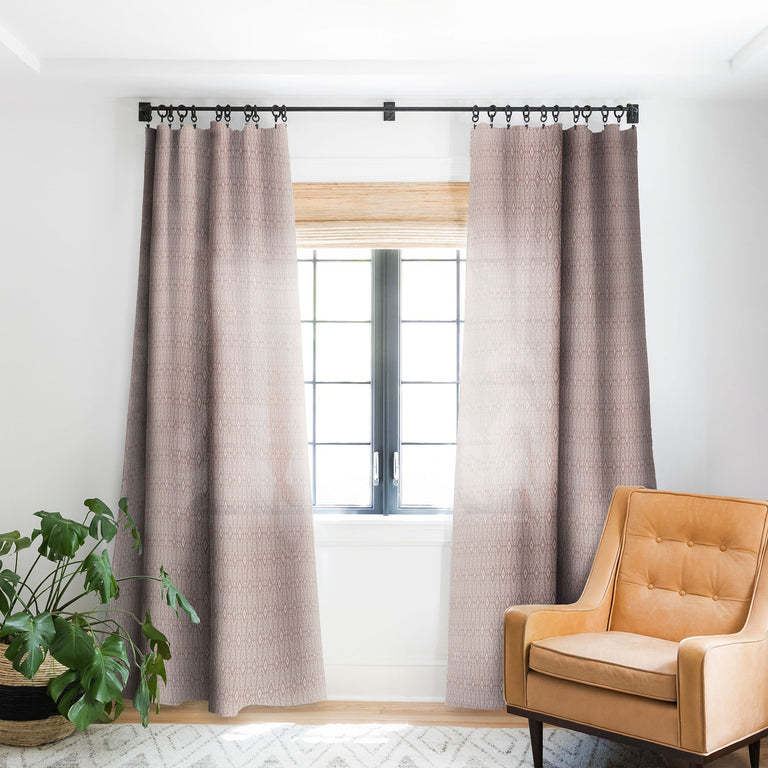BOHEMIAN DIAMONDS PEACH BLACKOUT WINDOW CURTAIN