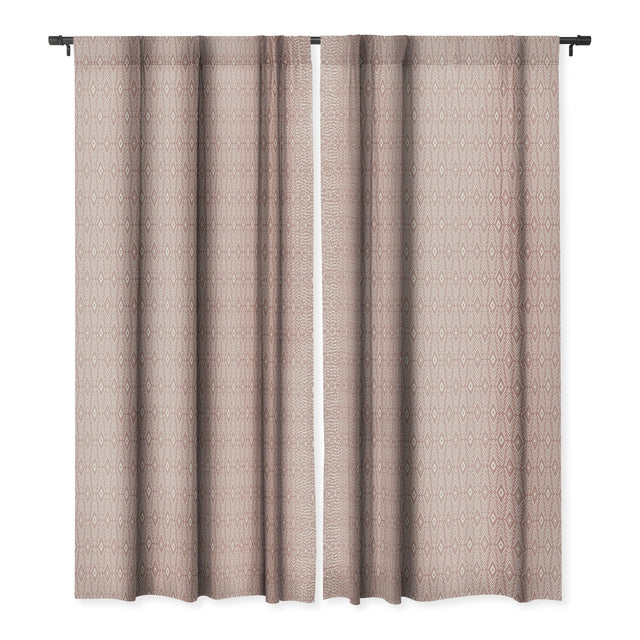 BOHEMIAN DIAMONDS PEACH BLACKOUT WINDOW CURTAIN