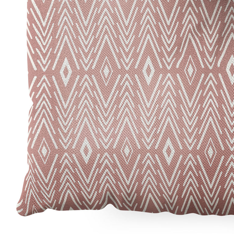 Bohemian Diamonds Peach Floor Pillow Square