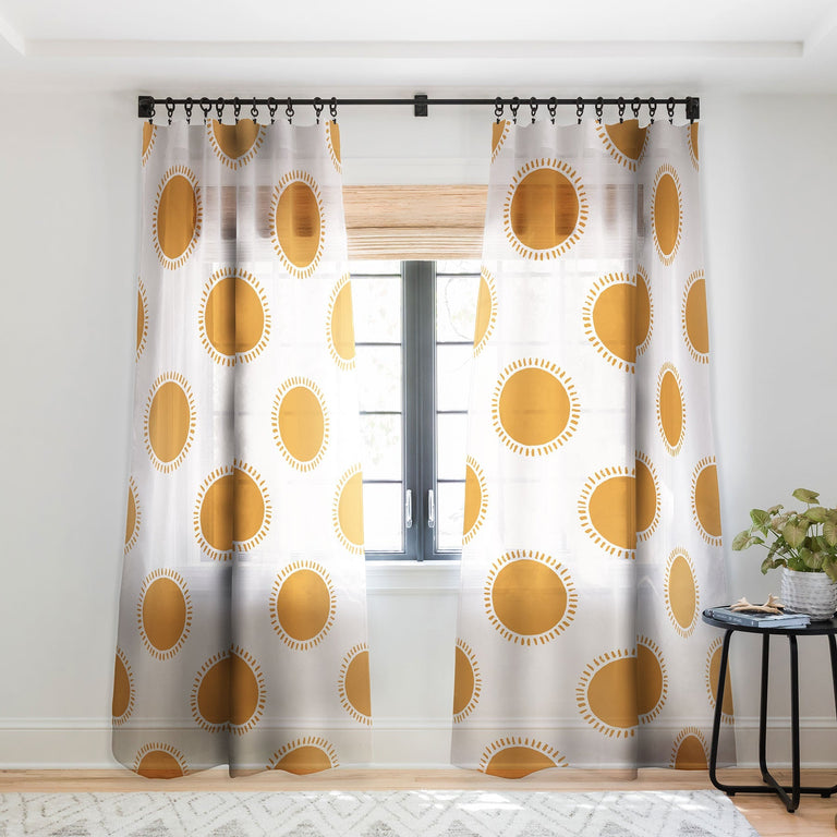SUMMER DESERT SUN SHEER WINDOW CURTAIN