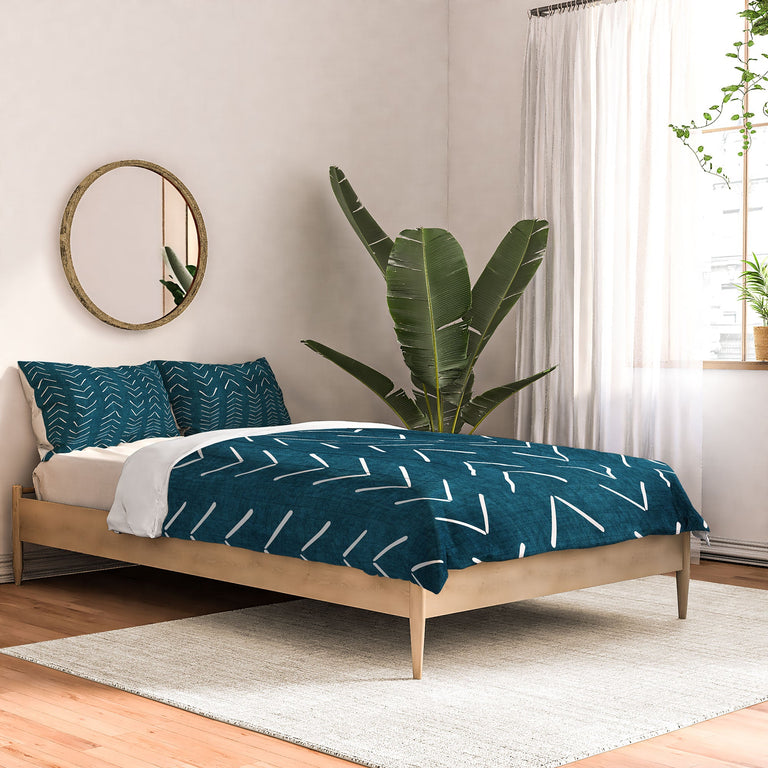 MUD CLOTH BIG ARROWS IN TEAL DUVET / COMFORTER