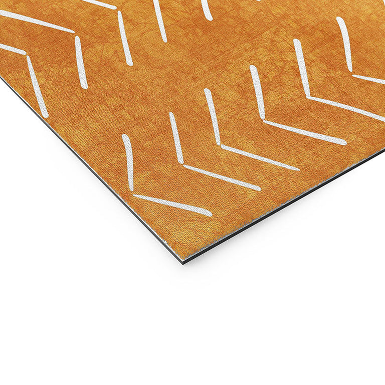 Mud Cloth Big Arrows in Yellow Welcome Mat