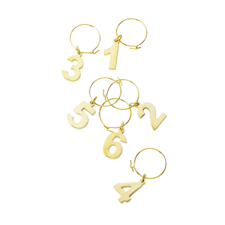 GOLD PLATED WINE CHARMS