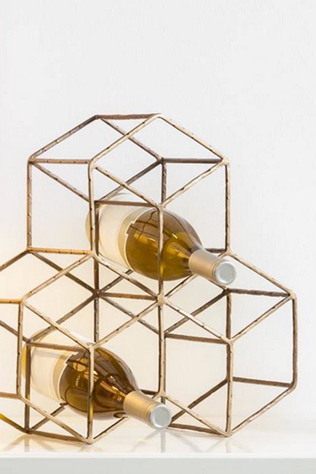 BRASS WINE RACK | ENTERTAINING