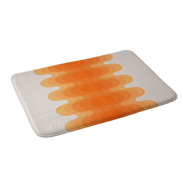 CIRCA78DESIGNS ECHOES CREAMSICLE MEMORY FOAM BATH MAT