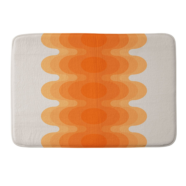 CIRCA78DESIGNS ECHOES CREAMSICLE MEMORY FOAM BATH MAT