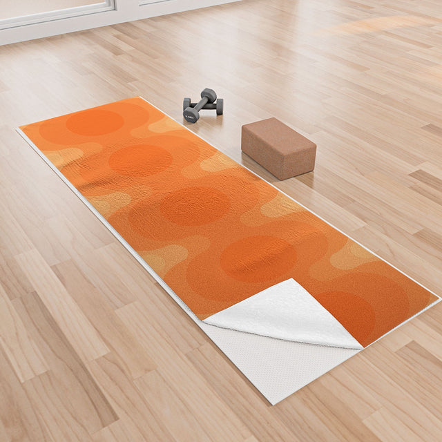 Echoes Creamsicle Yoga Towel