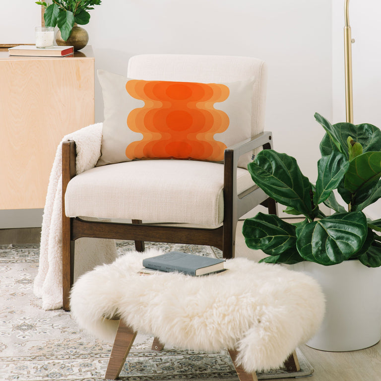 ECHOES CREAMSICLE THROW PILLOW