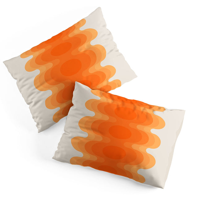 ECHOES CREAMSICLE PILLOW SHAMS